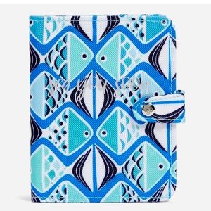 Vera Bradley RFID Lighten Up Passport Cover-Go Fish Blue